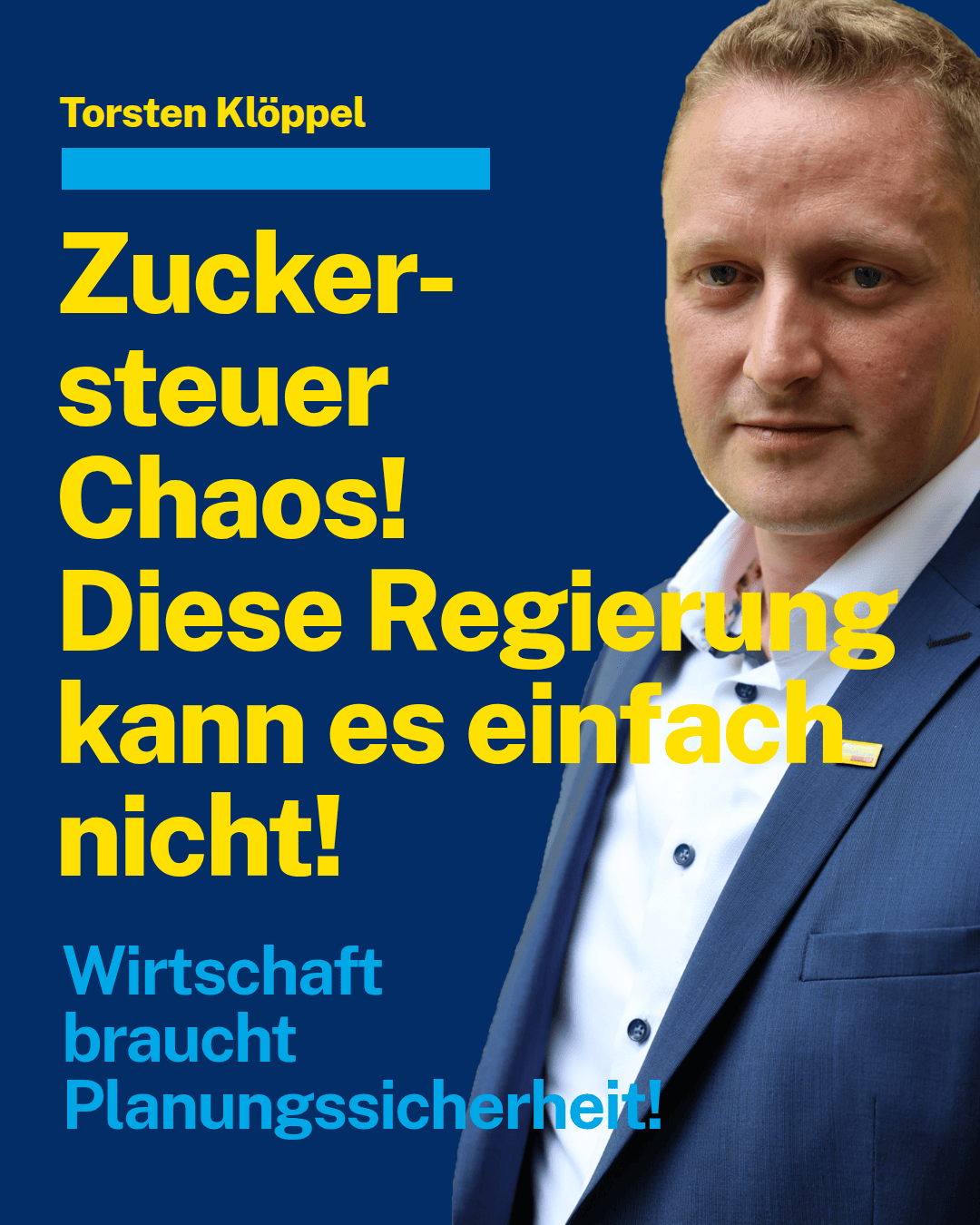 Chaos um die Zuckersteuer.